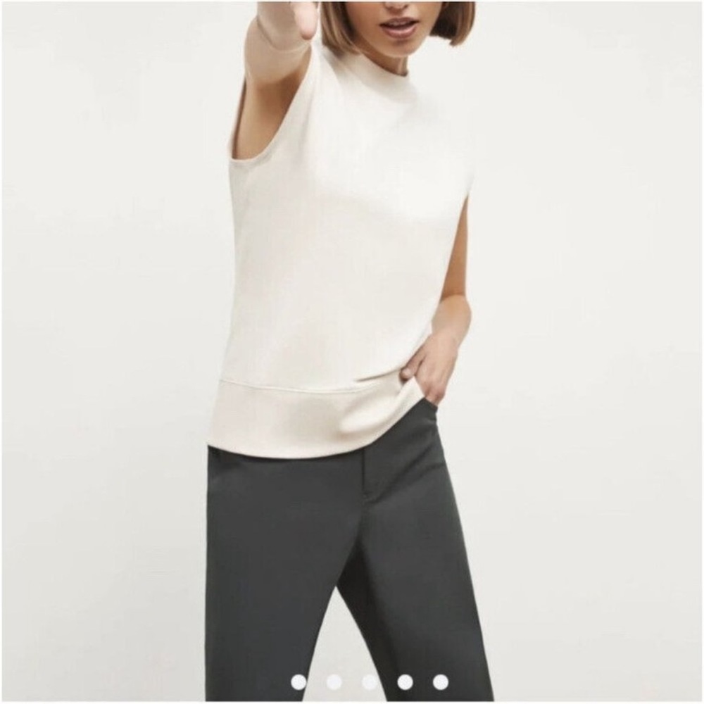 MM Lafleur Toni Top Pima Terry Off White Size M Vest Tank Top